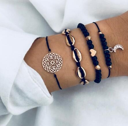 Bead Chain Bracelet and Anklet Set for Women ,gemvire