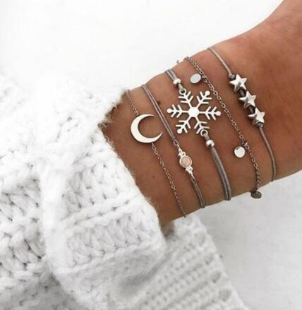 Bead Chain Bracelet and Anklet Set for Women ,gemvire