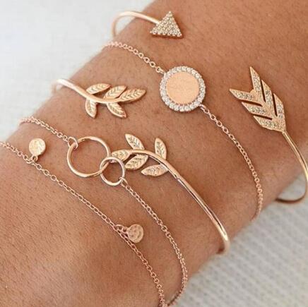 Bead Chain Bracelet and Anklet Set for Women ,gemvire