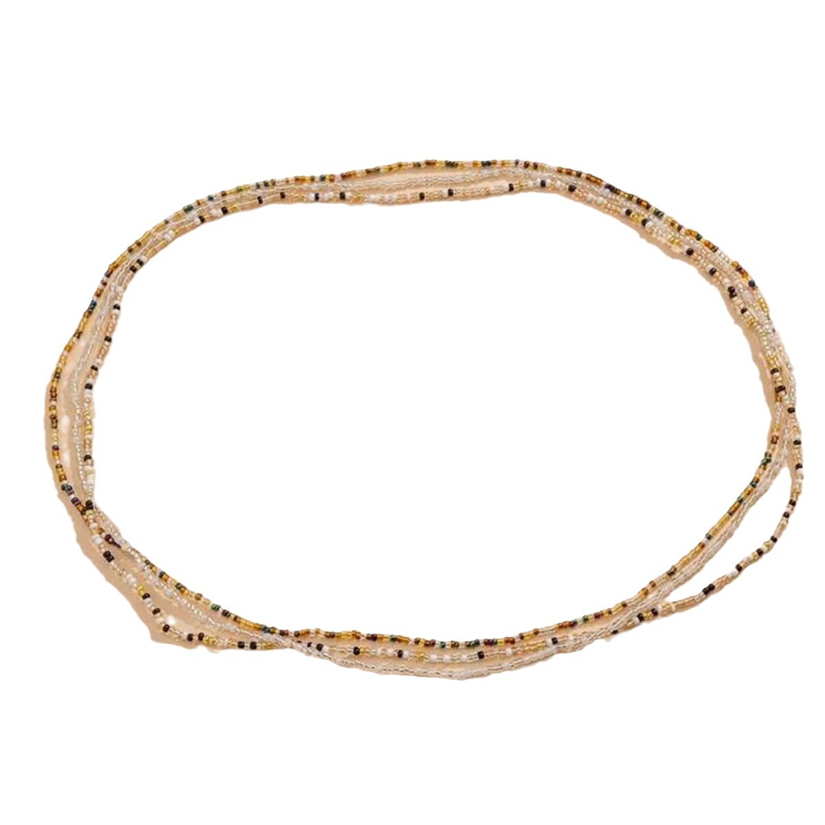 Mixed Color Bead Waist Body Chain Set for Women, gemvire